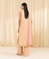 Women's Unstitched Embroidered Blended Organza Pink 3 Piece Suit